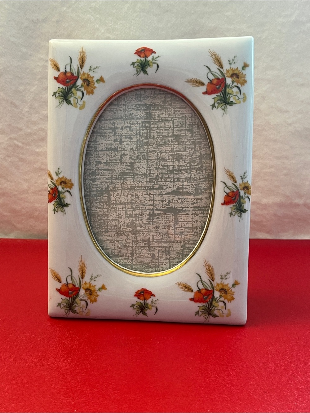 Vintage Japanese Lefton porcelain Rectangle photo frame
